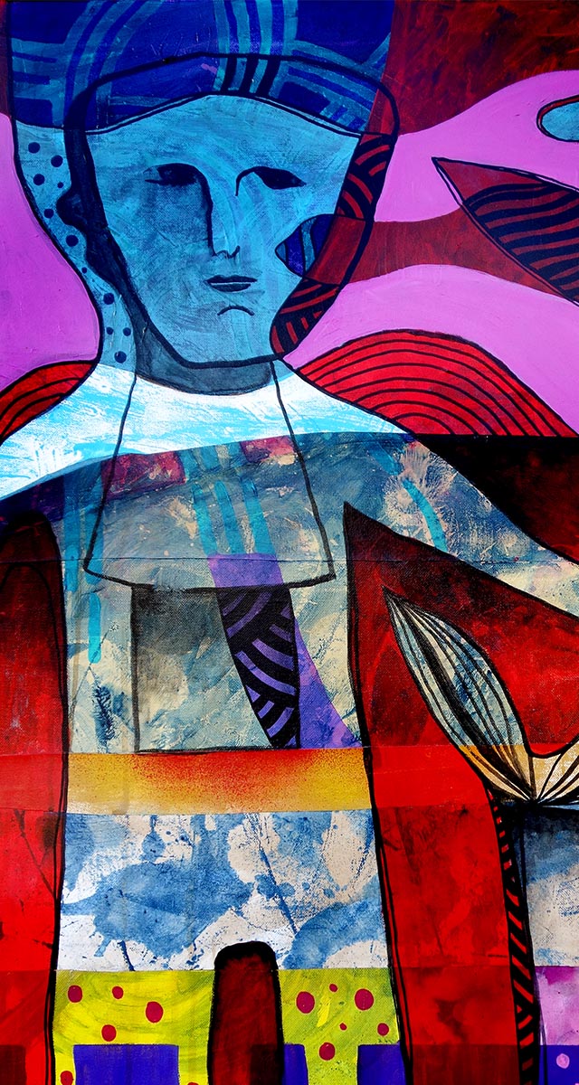 Détail du peinture d'Eric Meyer