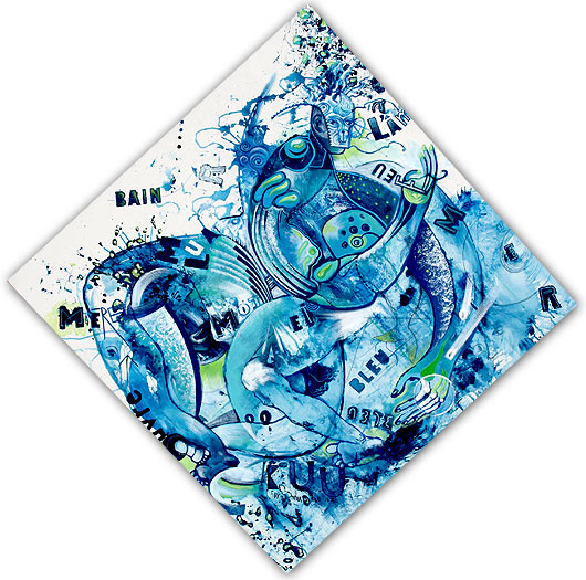 eric meyer, peinture, dessin, art, kuu, peinture collective, art postal