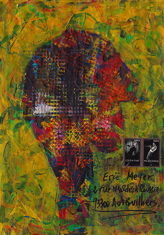 eric meyer, lucien ruimy, peinture, art postal, mail art