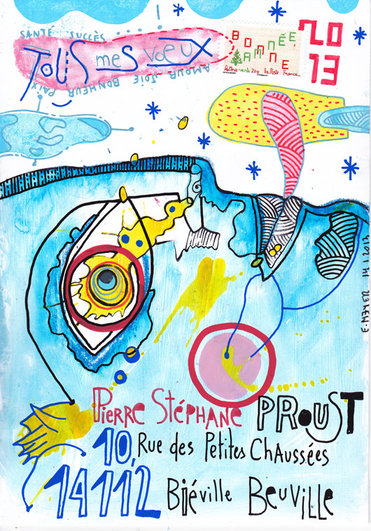 eric meyer, mail art, art postal, voeux 2013