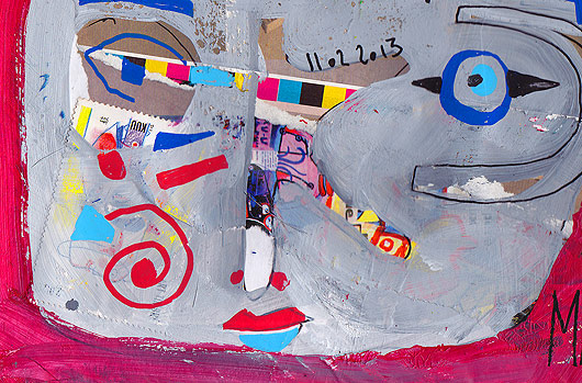 eric meyer, peinture, dessin contemporain, peinture digitale, art postal, mail art