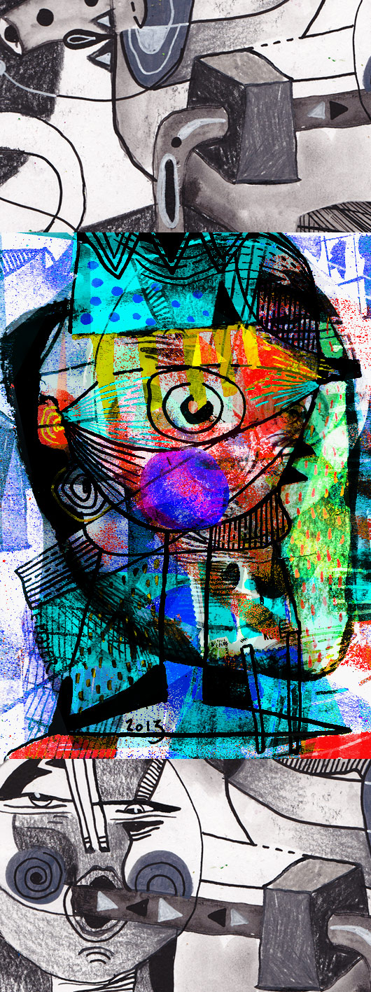 eric meyer, dessin contemporain, peinture numérique, poésie