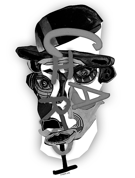 eric meyer, charlot, charlie chaplin, dessin, illustration, anniversaire, centenaire