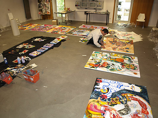 eric meyer, kuu, ivan sigg, peinture collective, figuration, art contemporain