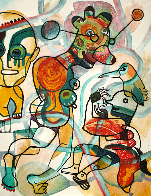 eric meyer, kuu, ivan sigg, peinture collective, figuration, art contemporain