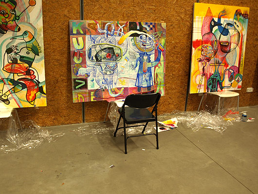 eric meyer, kuu, ivan sigg, peinture collective, figuration, art contemporain